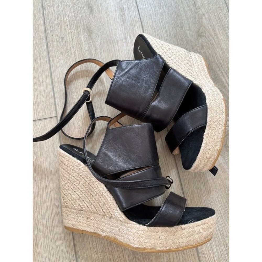 Bettye Muller Leather Moto Strap Sandal